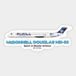 McDonnell Douglas MD-83 - Spirit of Manila Airlines Sticker